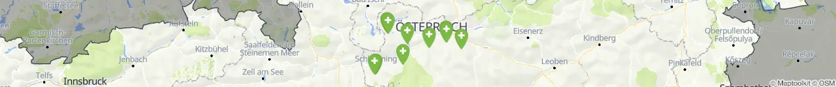 Kartenansicht für Apotheken-Notdienste in der Nähe von Öblarn (Liezen, Steiermark)